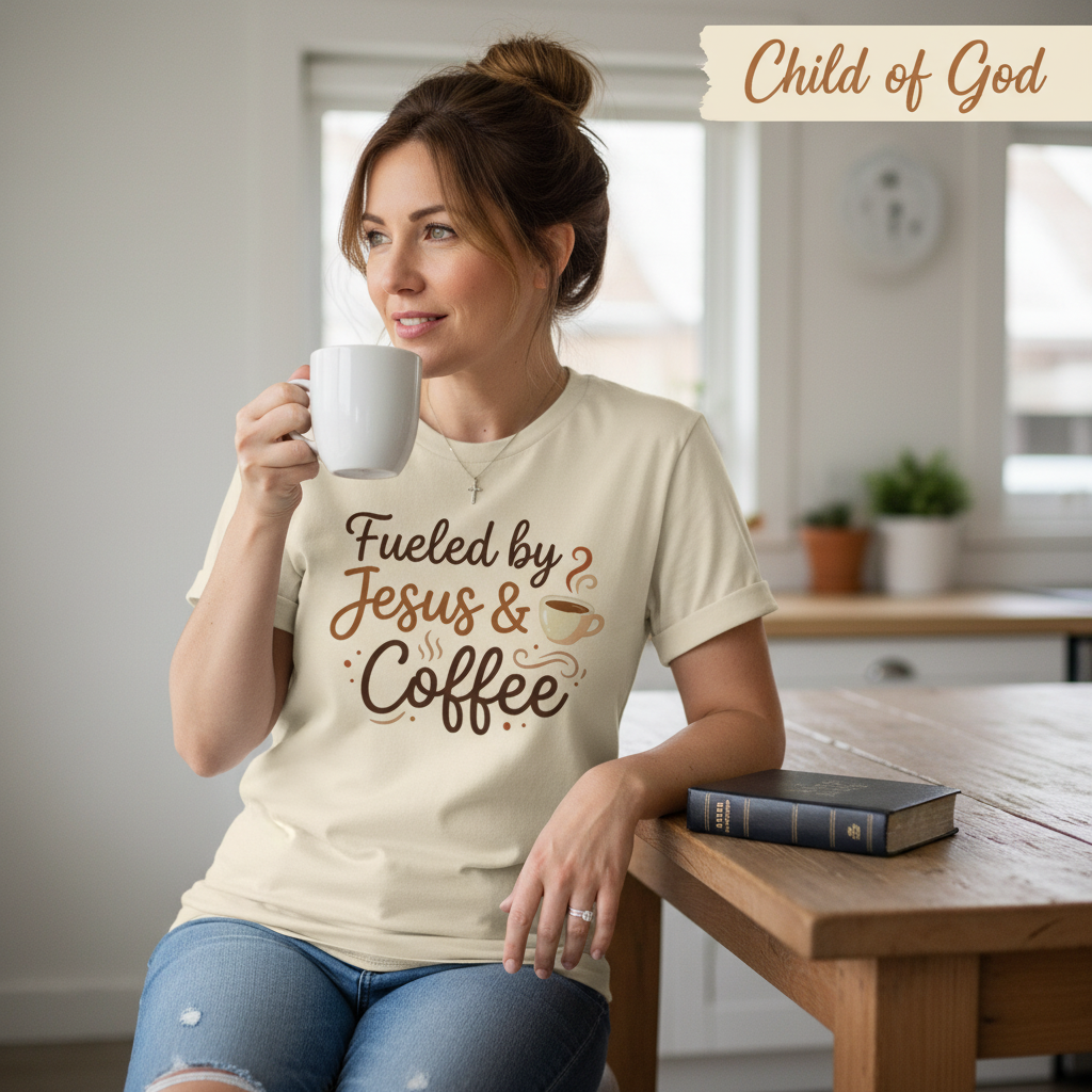 Fueled by Jesus & Coffee T-Shirt__use