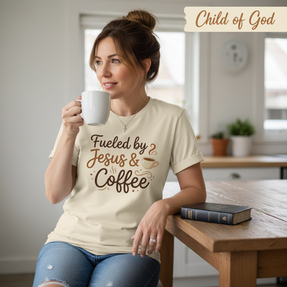 Fueled by Jesus & Coffee T-Shirt__use