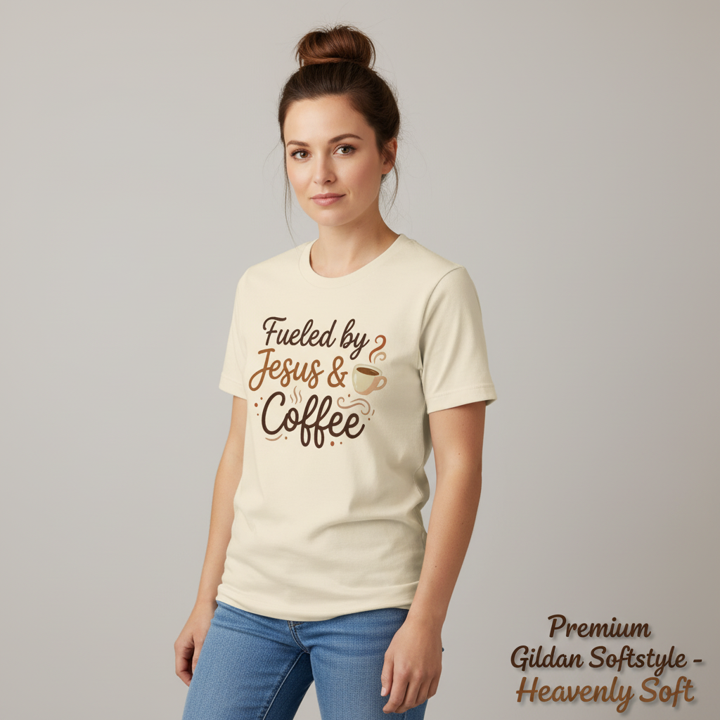 Fueled by Jesus & Coffee T-Shirt__space