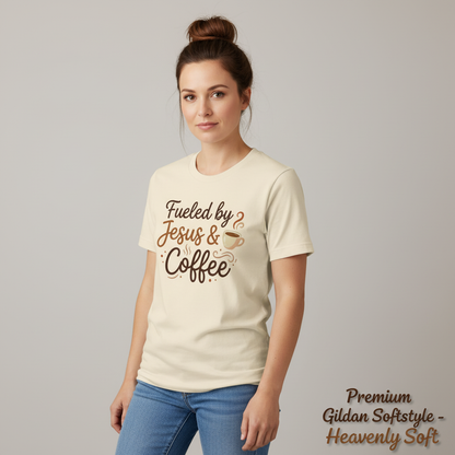 Fueled by Jesus & Coffee T-Shirt__space