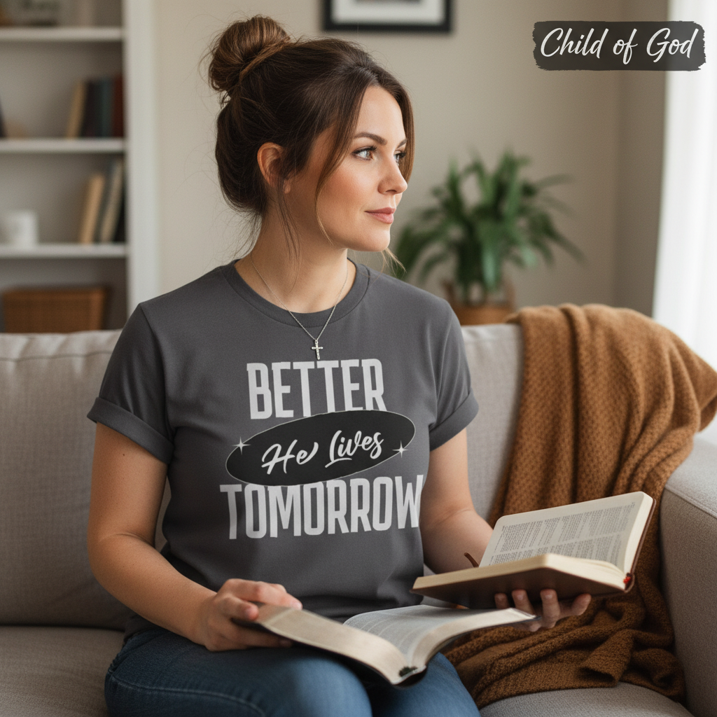 He Lives Better Tomorrow T-Shirt__use