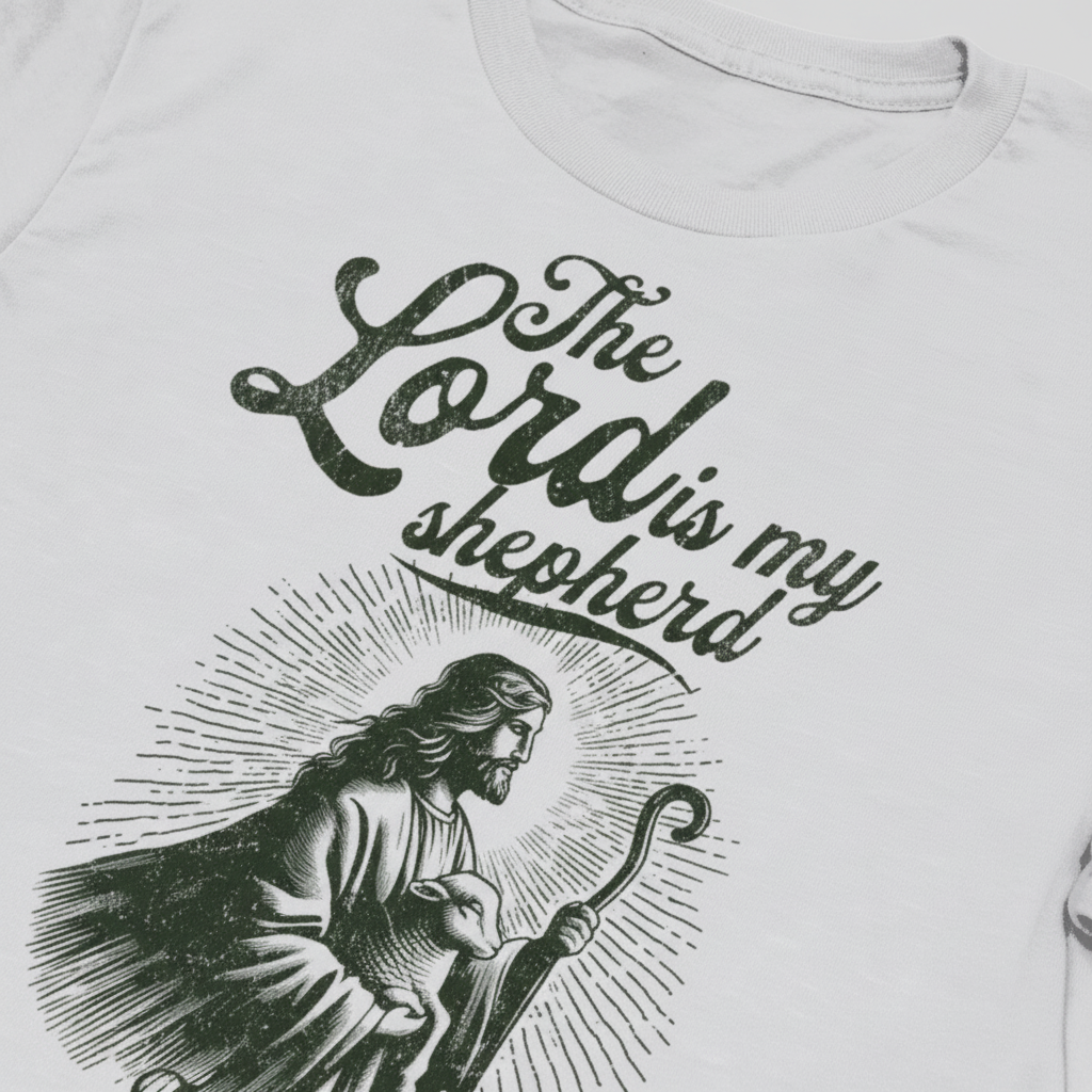 The Lord Is My Shepherd T-Shirt__detail