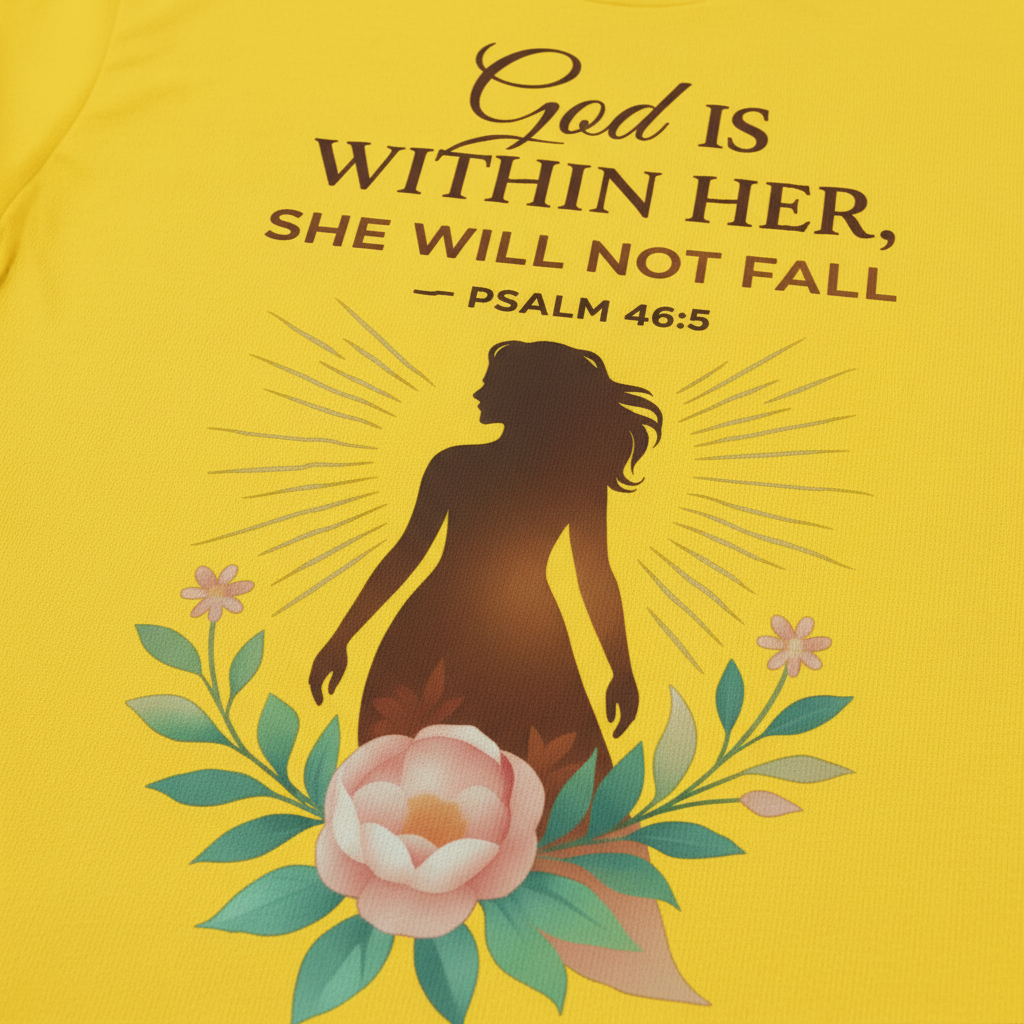 God Is Within Her T-Shirt__detail