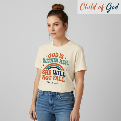 She Will Not Fall T-Shirt__hero