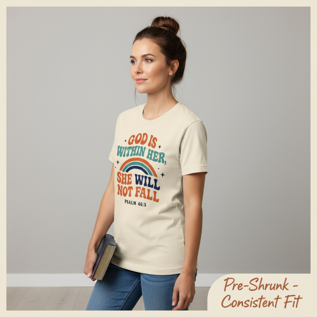 She Will Not Fall T-Shirt__space