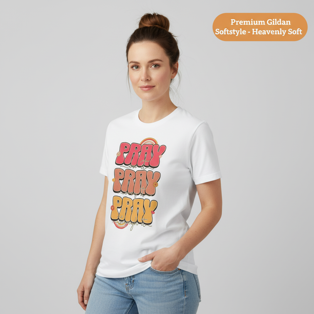 Pray On It Pray Over It Pray Through It T-Shirt__benefit