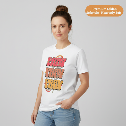 Pray On It Pray Over It Pray Through It T-Shirt__benefit