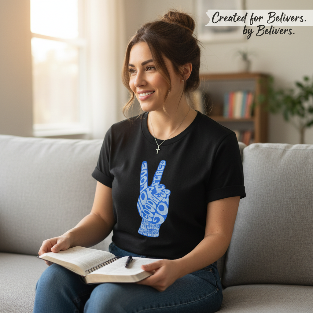 Fruit of the Spirit Peace Hand T-Shirt__use