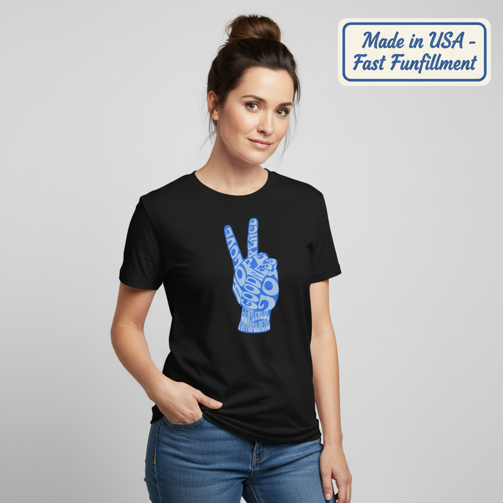 Fruit of the Spirit Peace Hand T-Shirt__benefit