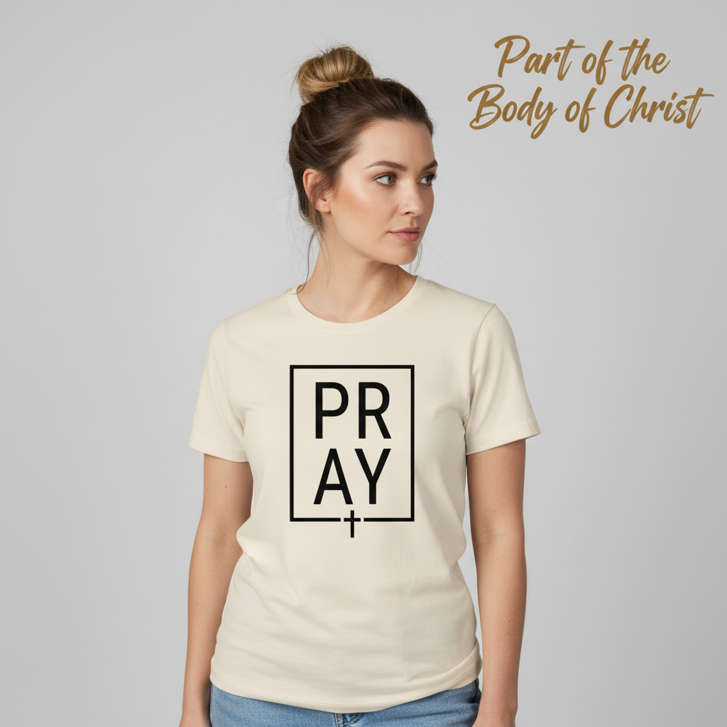 Bold PRAY Statement T-Shirt__hero