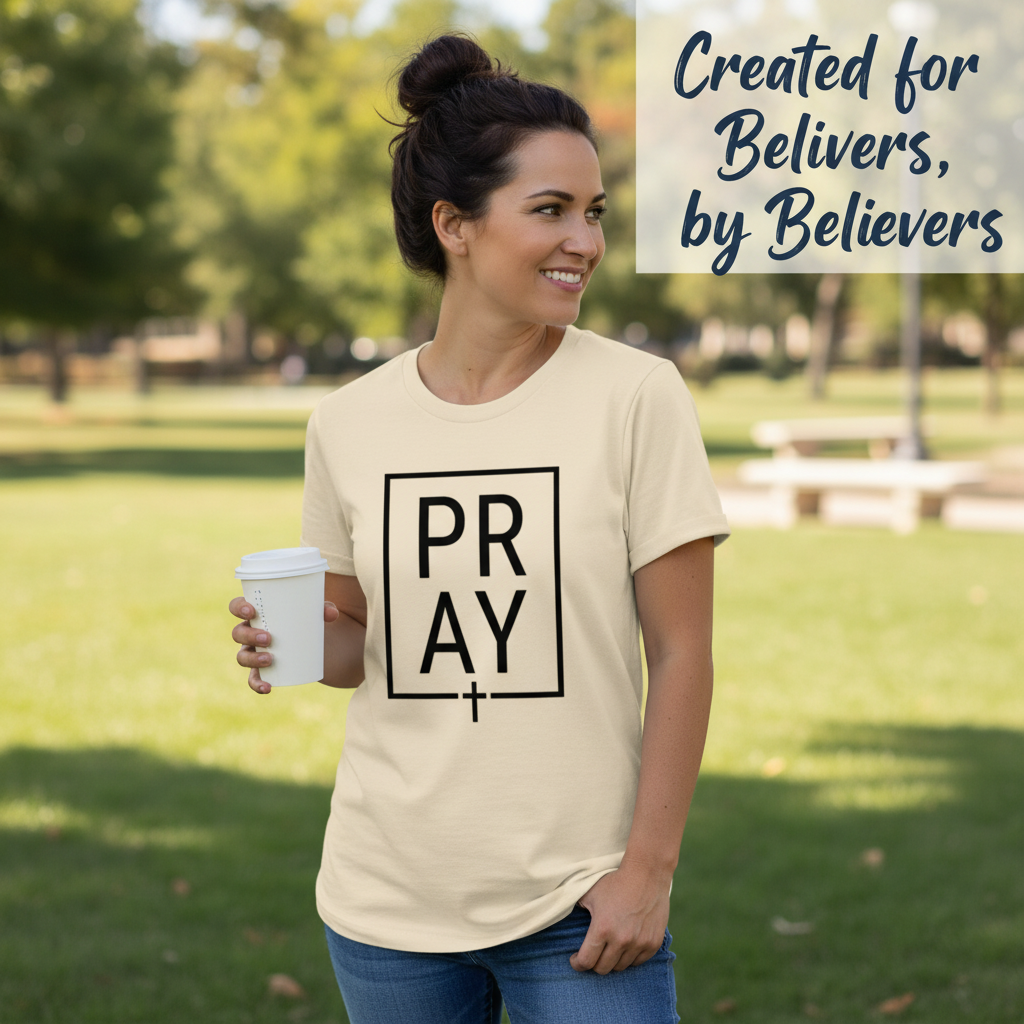 Bold PRAY Statement T-Shirt__lifestyle