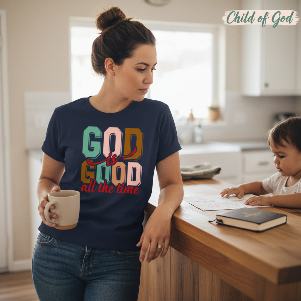 God Is Good All the Time T-Shirt__use