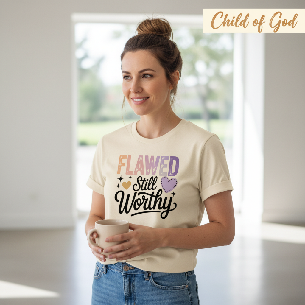 Flawed Still Worthy T-Shirt__lifestyle