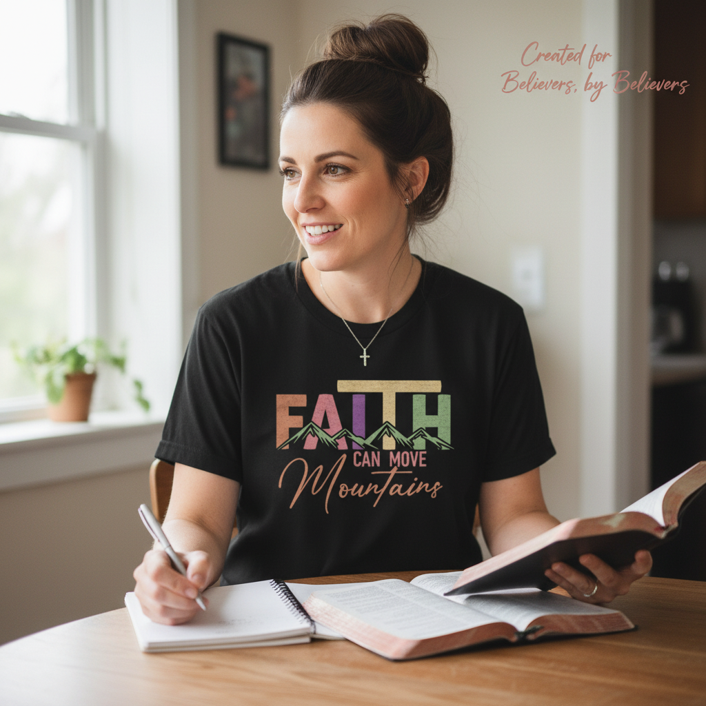 Faith Can Move Mountains T-Shirt__use