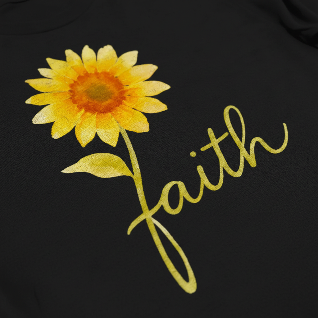 Sunflower Faith T-Shirt__detail