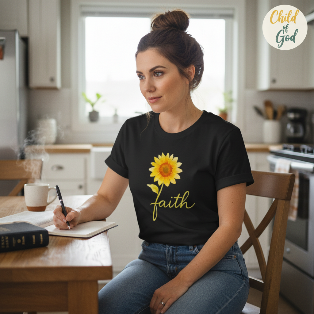 Sunflower Faith T-Shirt__use
