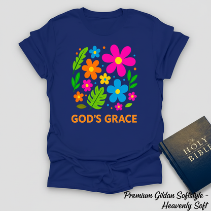 God's Grace Bloom T-Shirt__space