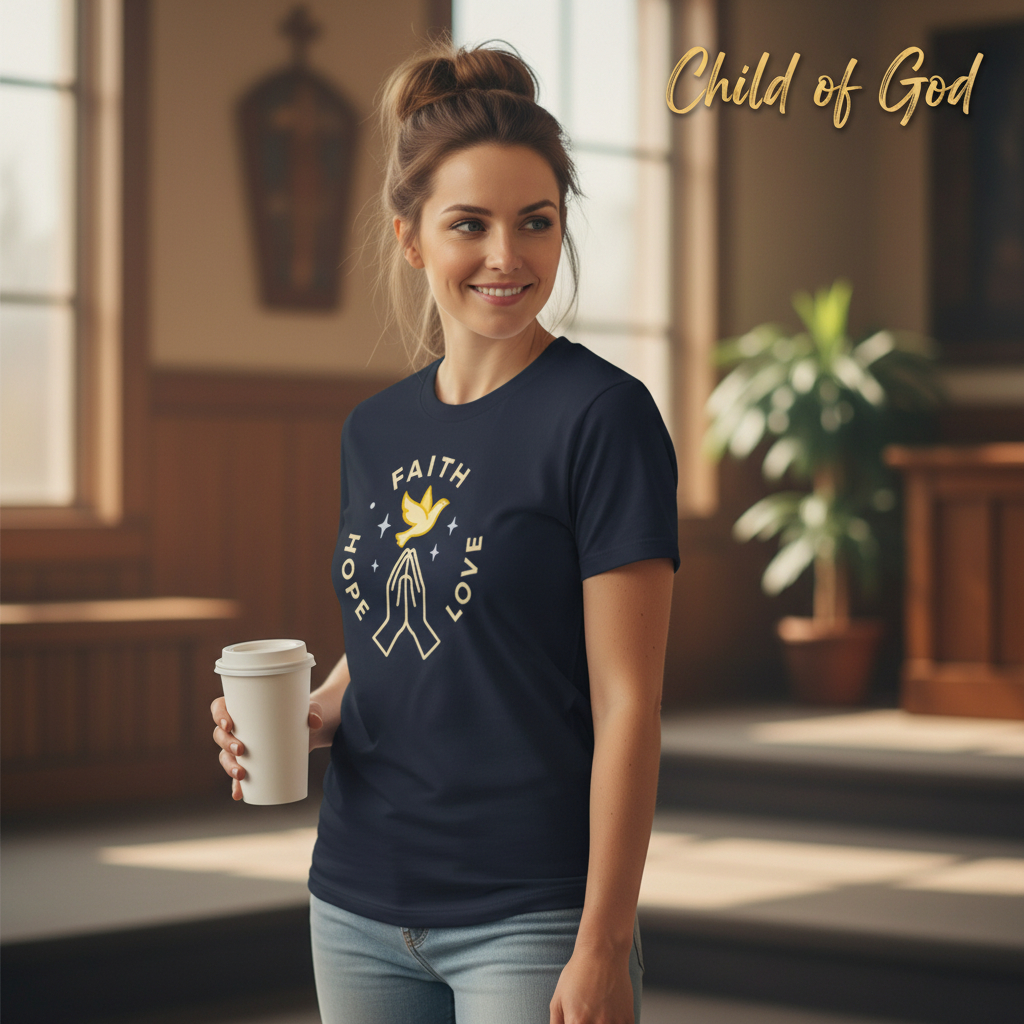 Faith Hope Love T-Shirt__lifestyle