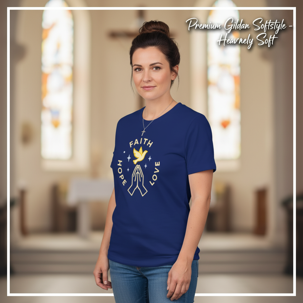 Faith Hope Love T-Shirt__space