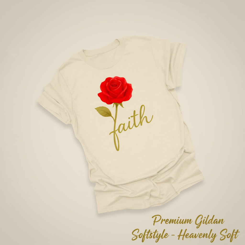 Rose of Faith T-Shirt__space