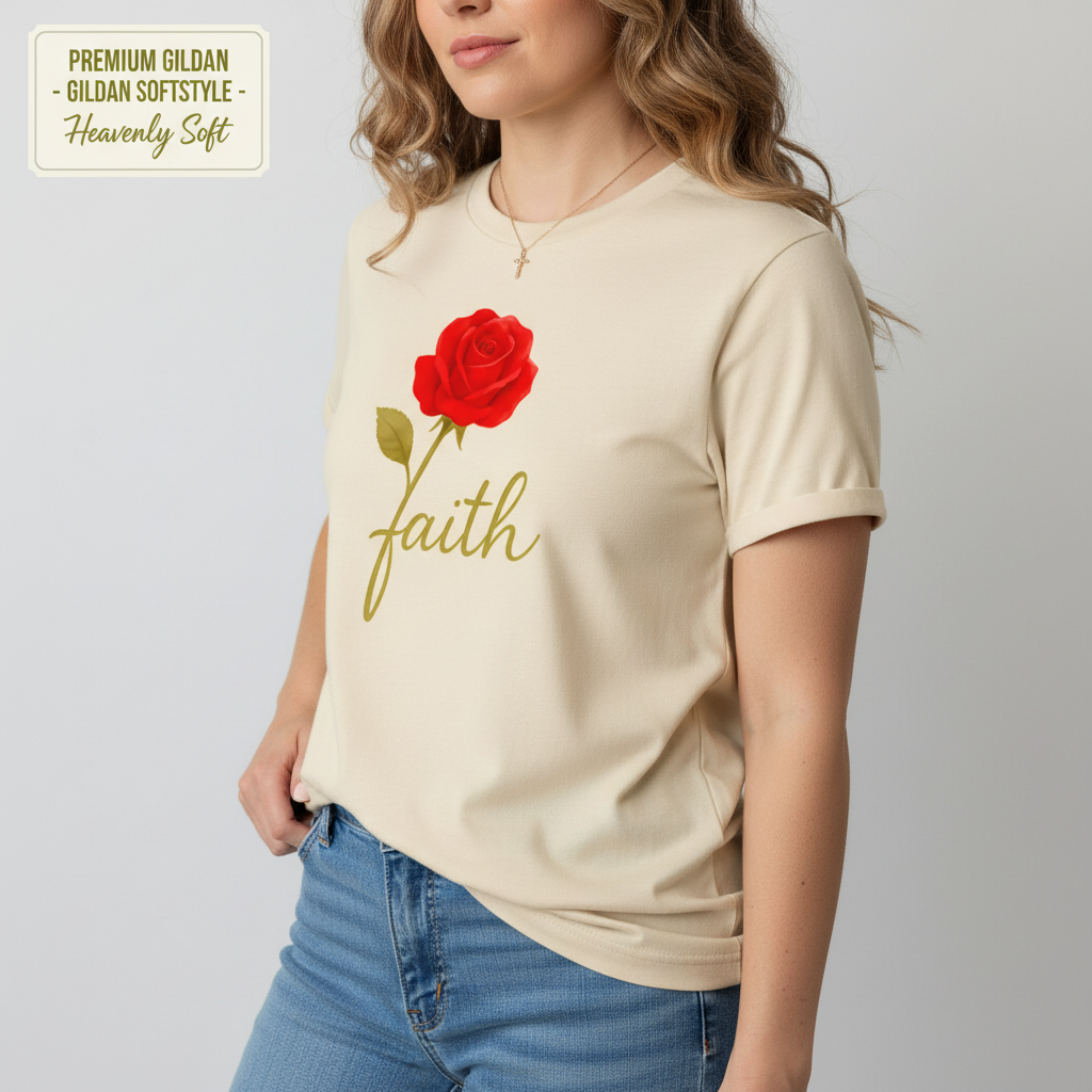 Rose of Faith T-Shirt__benefit