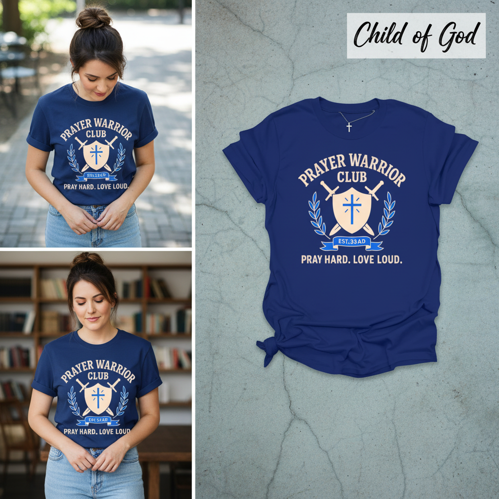 Prayer Warrior Club T-Shirt_3_panel