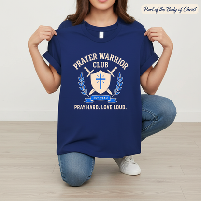 Prayer Warrior Club T-Shirt_dangle
