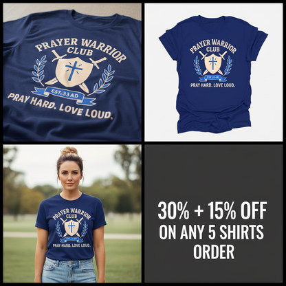 Prayer Warrior Club T-Shirt_4_panel