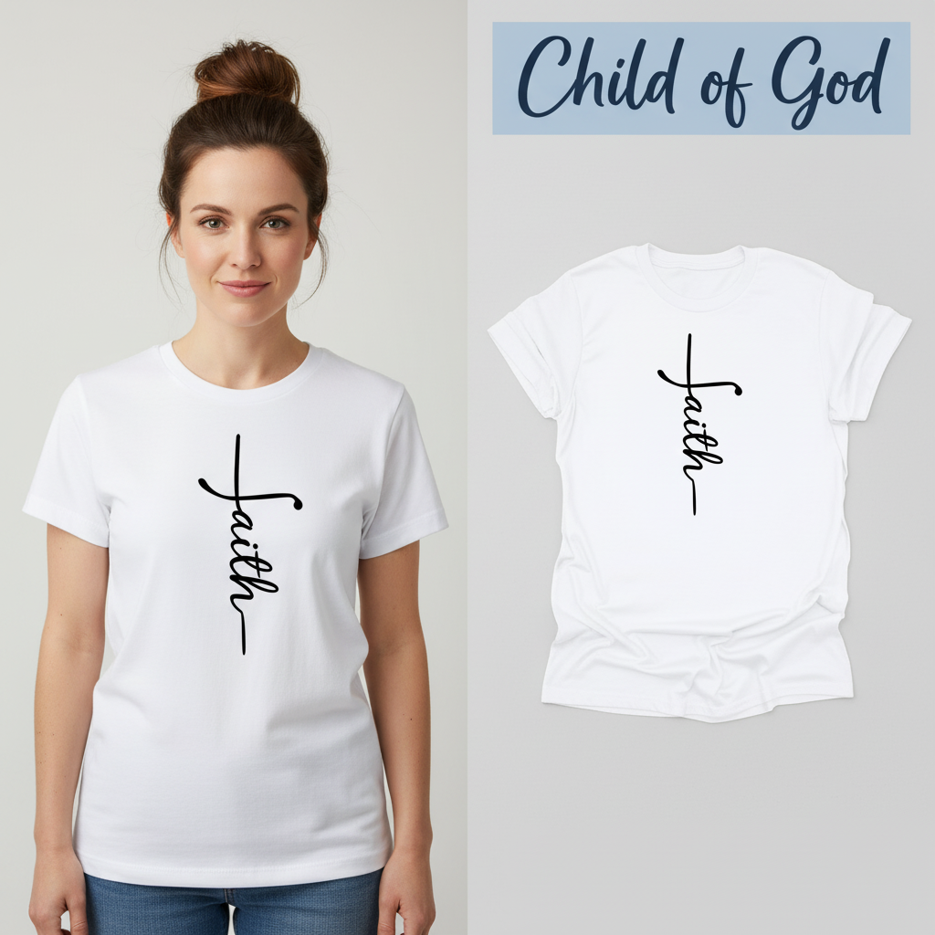 Faith In The Cross T-Shirt_model_flat