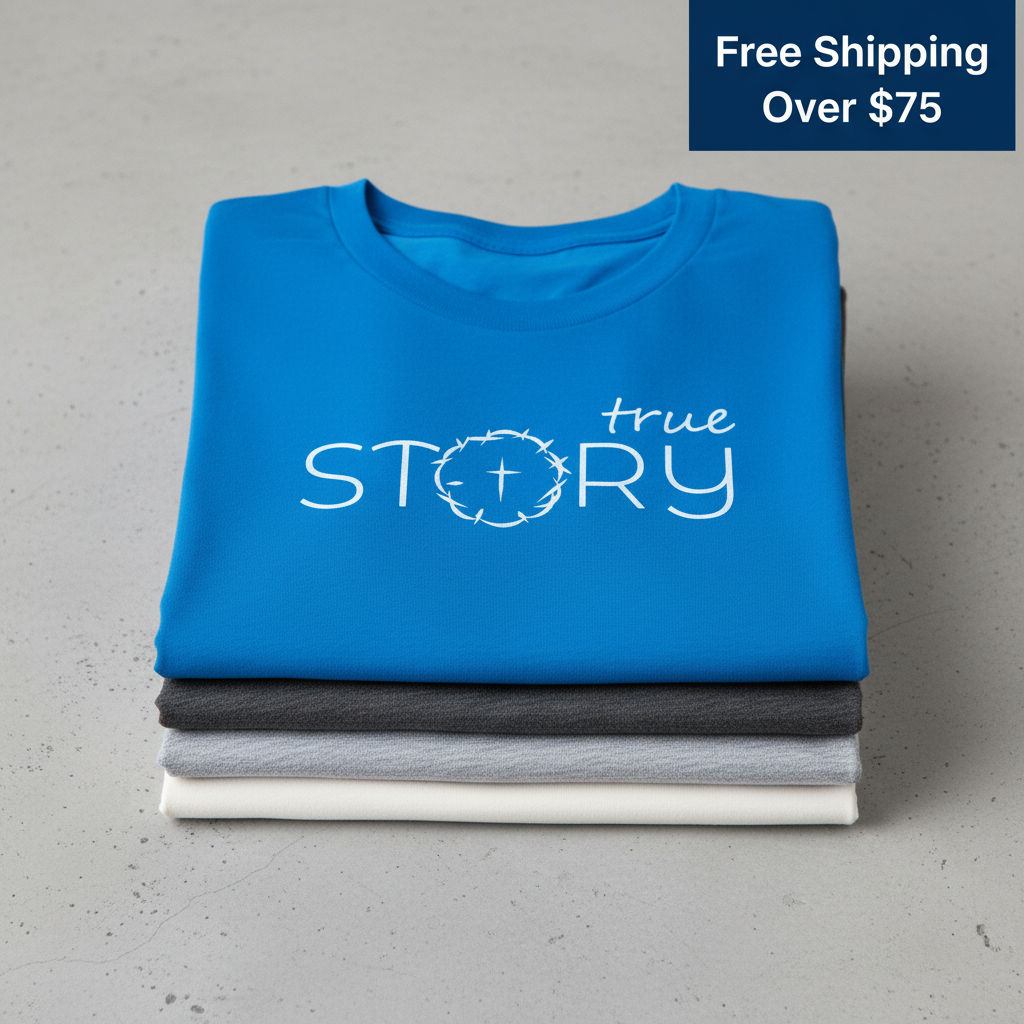 True Story Crown T-Shirt_stacked_flatlay