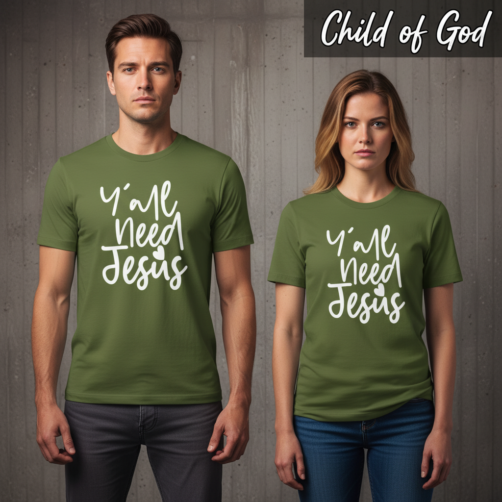 Y'all Need Jesus T-Shirt_stoic
