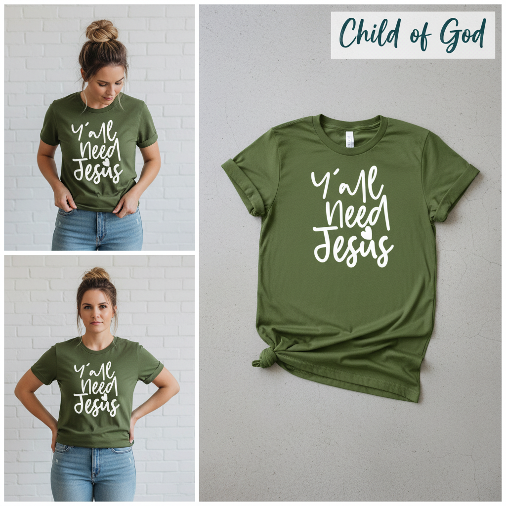 Y'all Need Jesus T-Shirt_3_panel