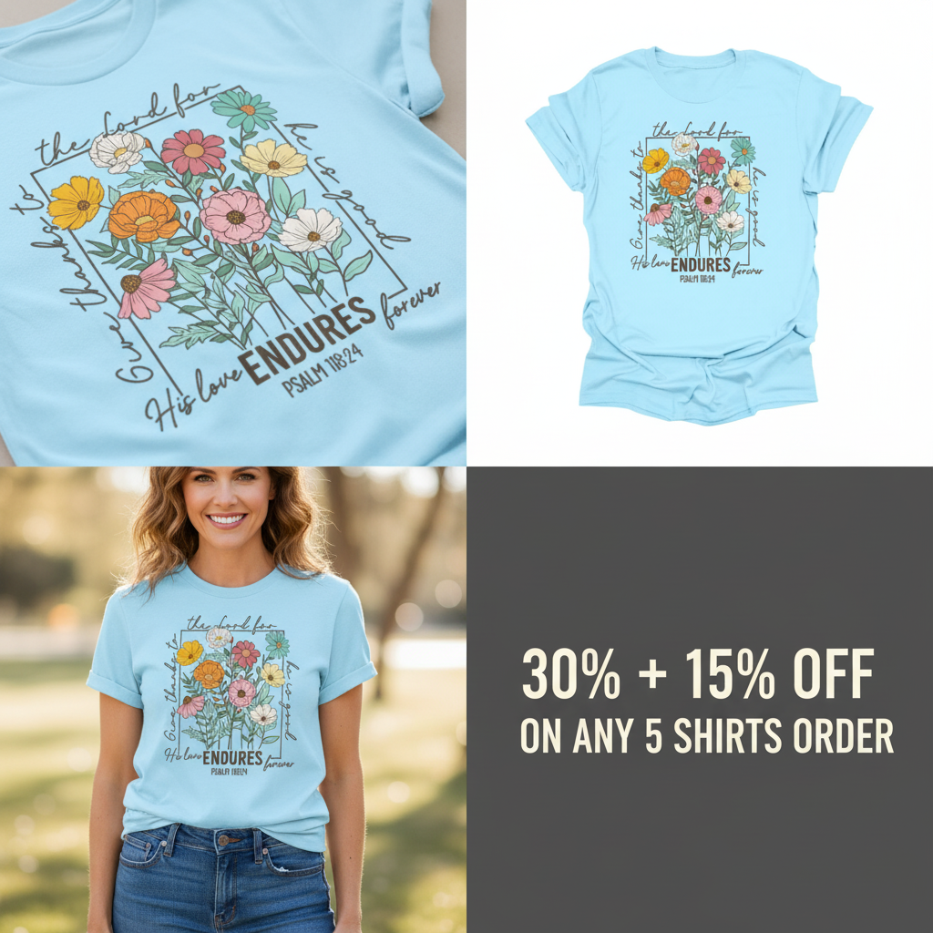 Enduring Love Floral T-Shirt_4_panel