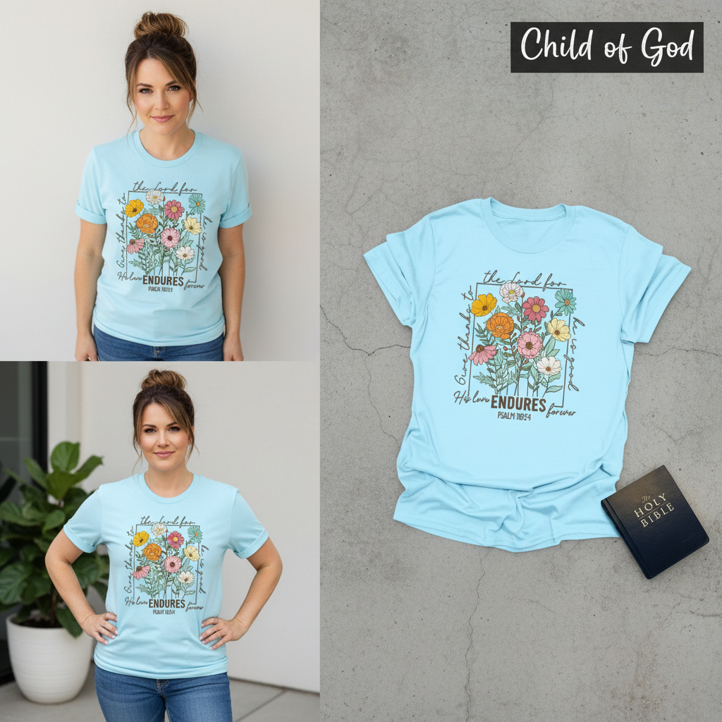 Enduring Love Floral T-Shirt_3_panel