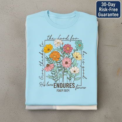 Enduring Love Floral T-Shirt_stacked_flatlay