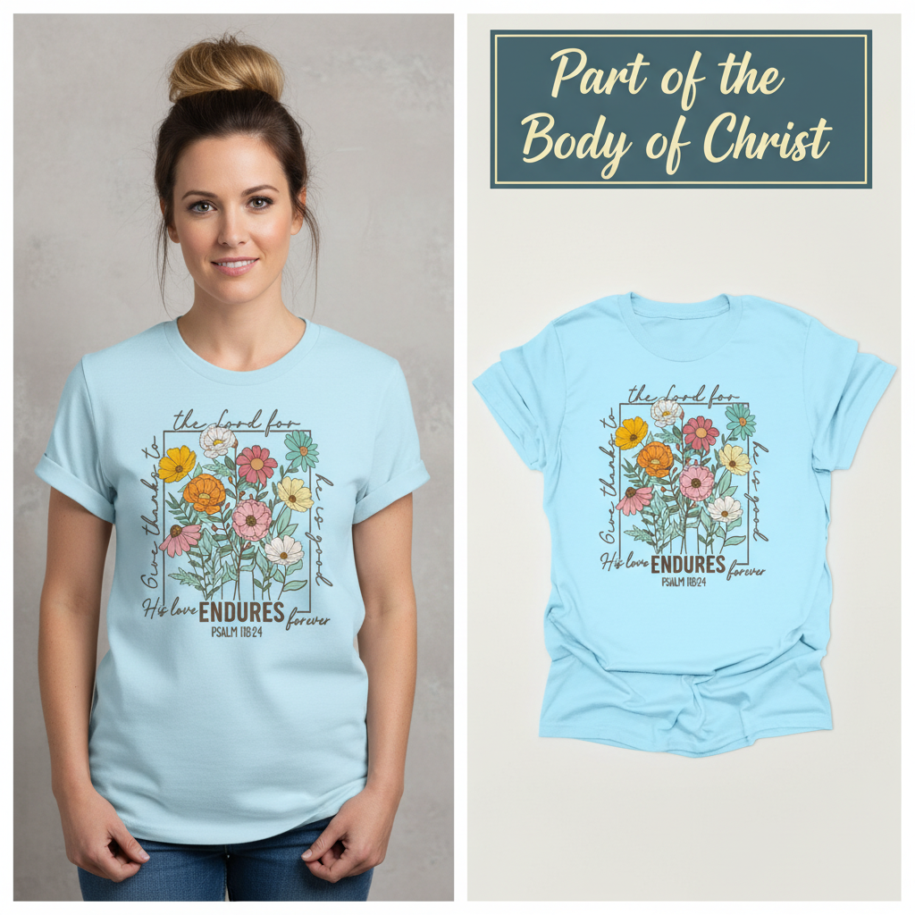 Enduring Love Floral T-Shirt_model_flat