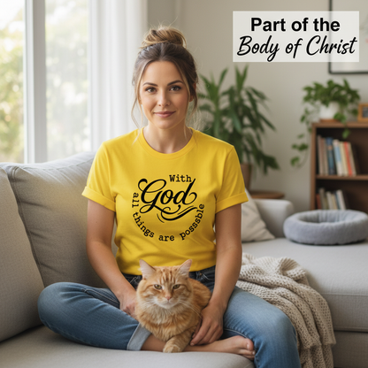 God All Things Are Possible T-Shirt_pet_companion