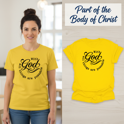 God All Things Are Possible T-Shirt_model_flat