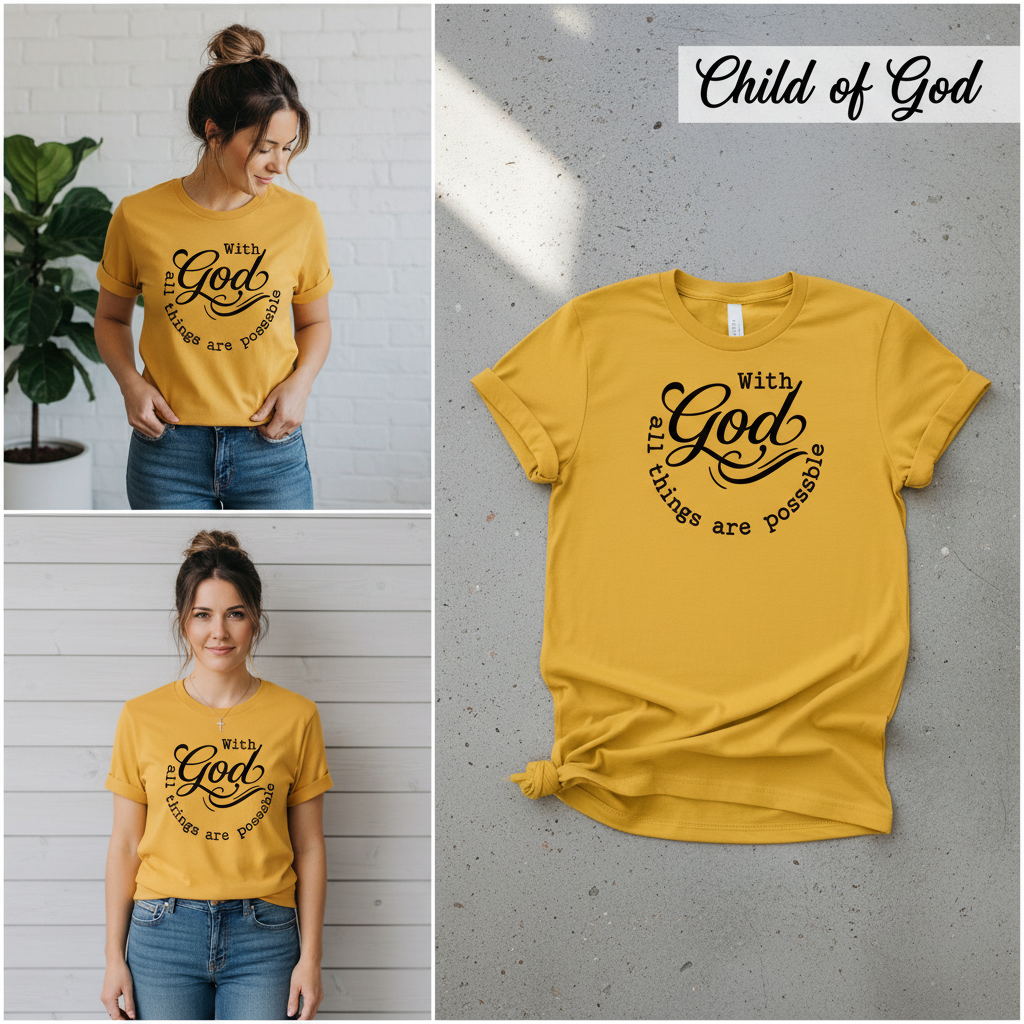 God All Things Are Possible T-Shirt_3_panel