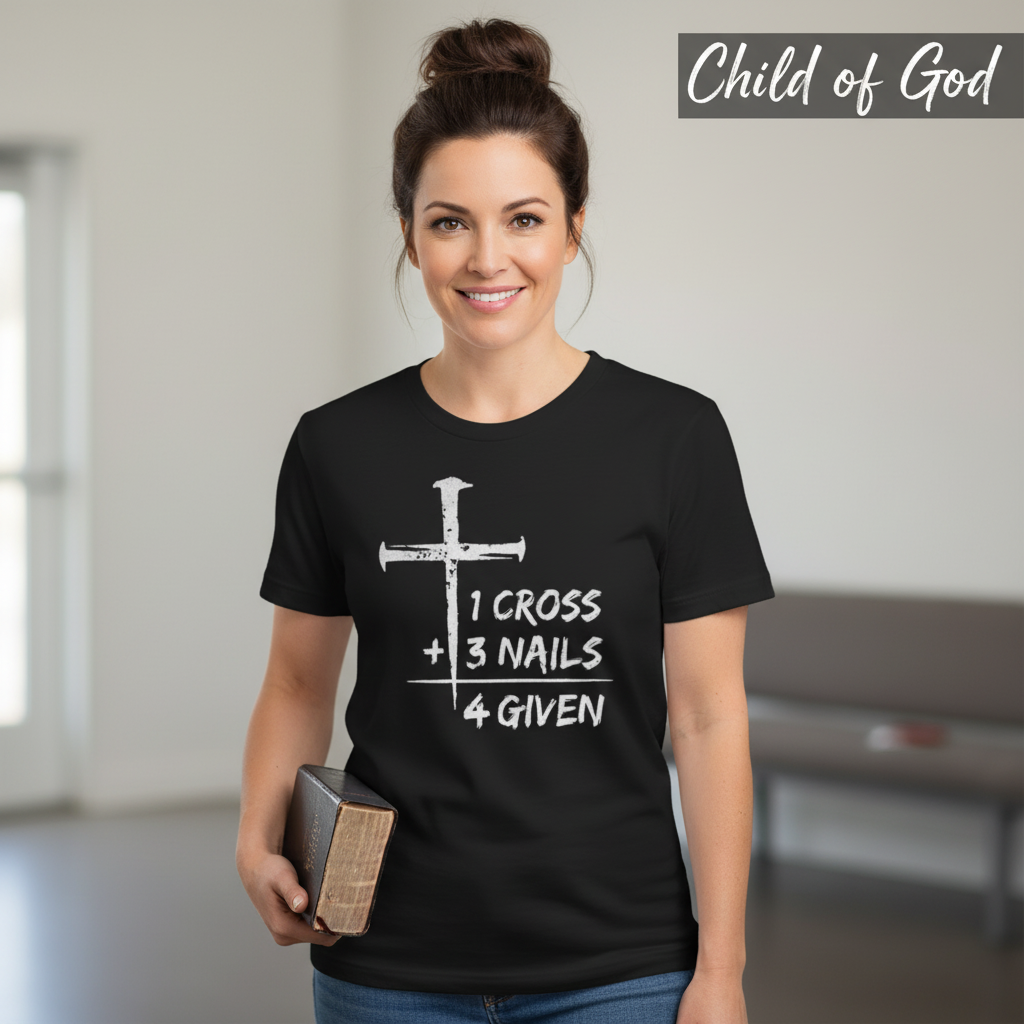 One Cross Forgiven T-Shirt_prop_inteact