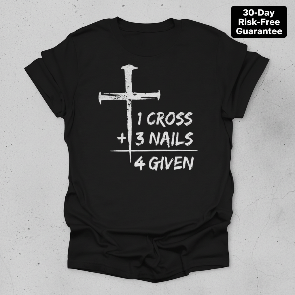 One Cross Forgiven T-Shirt_clean