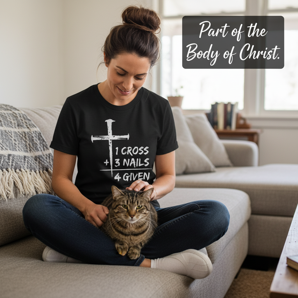 One Cross Forgiven T-Shirt_pet_companion