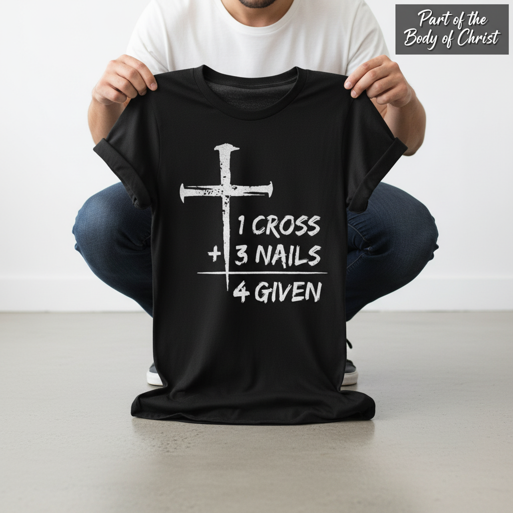 One Cross Forgiven T-Shirt_dangle