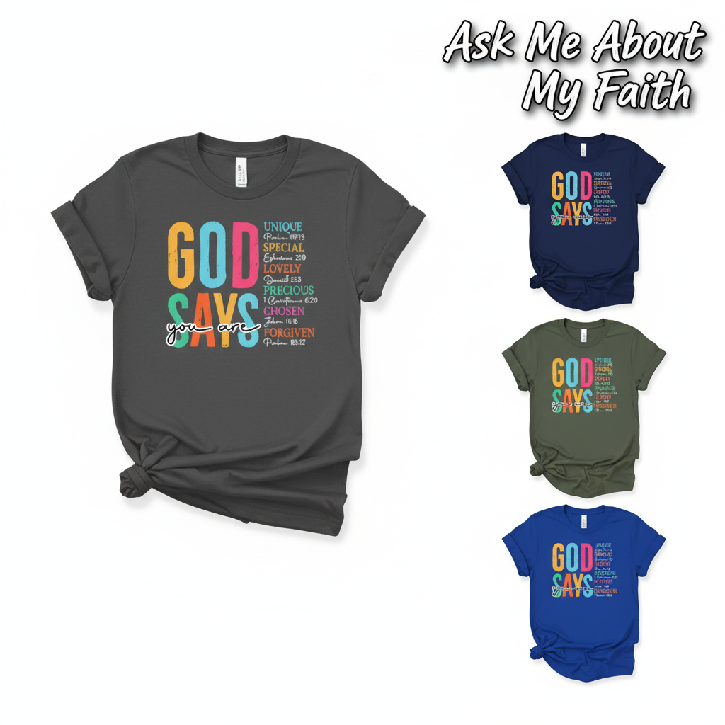 God Says You Are T-Shirt_color_hero