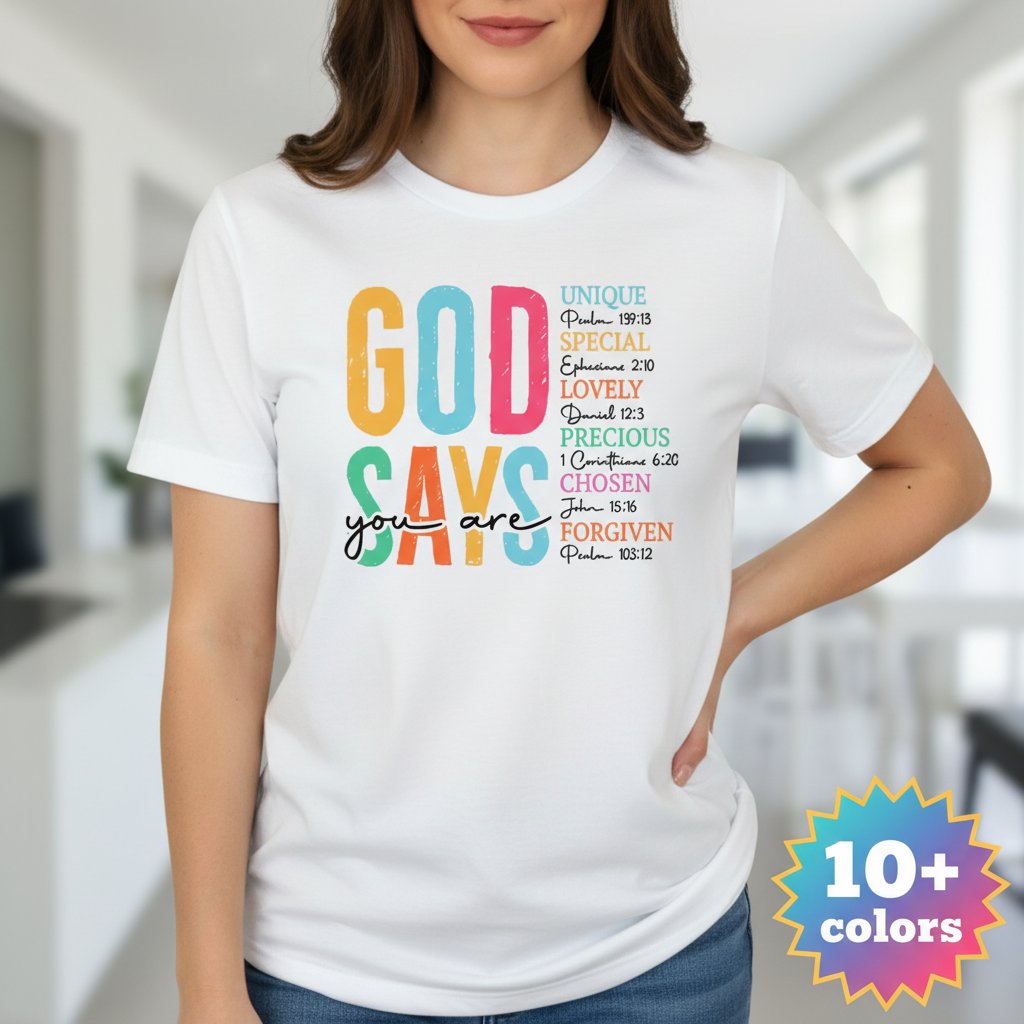 God Says You Are T-Shirt_badge