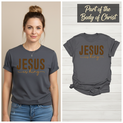 Jesus Is King T-Shirt_model_flat