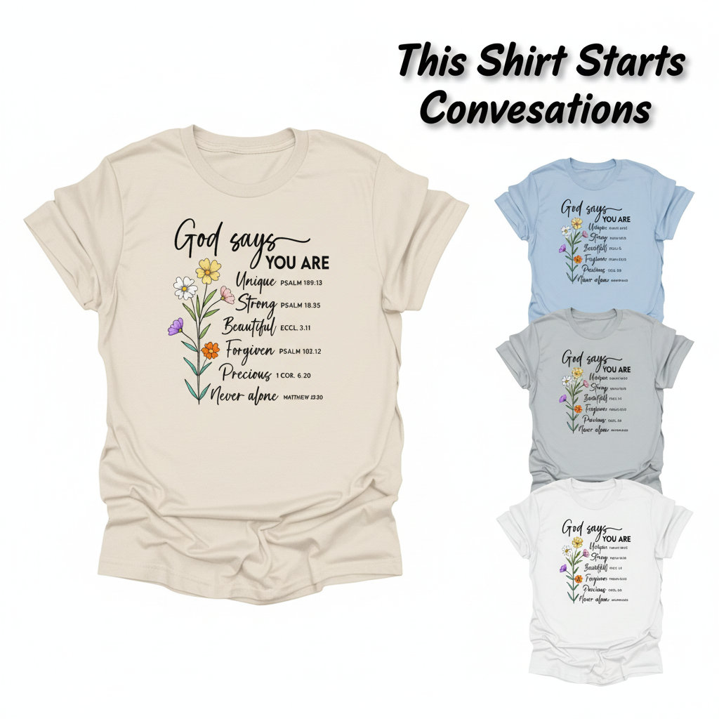 God Says You Are T-Shirt_color_hero