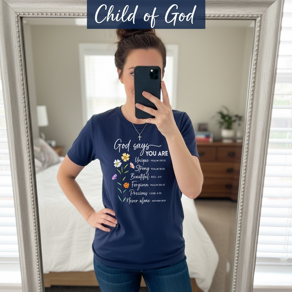 God Says You Are T-Shirt_mirror_selfie