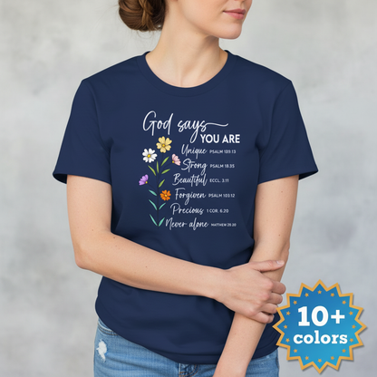 God Says You Are T-Shirt_badge