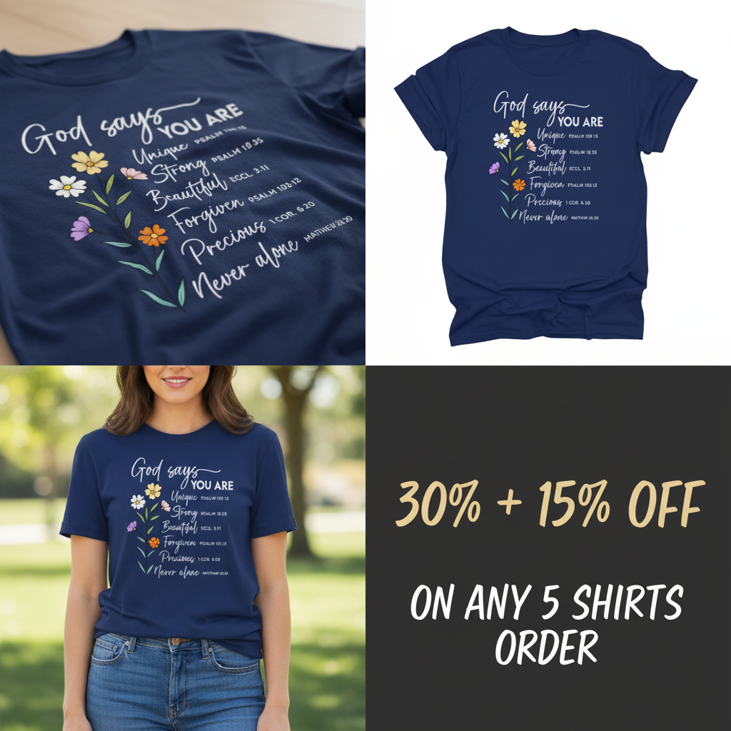 God Says You Are T-Shirt_4_panel